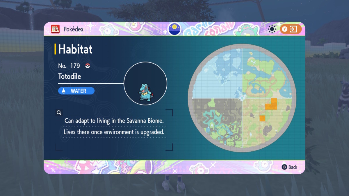 Pokemon SV DLC Totodile location